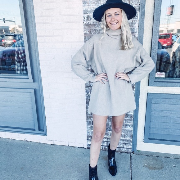 Turtleneck Sweater Dress - Picture 5 of 5